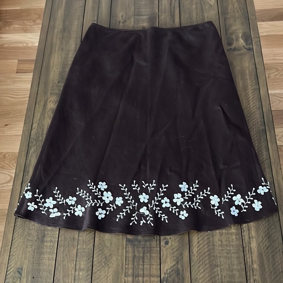 Lafayette 148 New York 100% Linen Skirt with Shell decor size 12 Petite - Picture 8 of 8